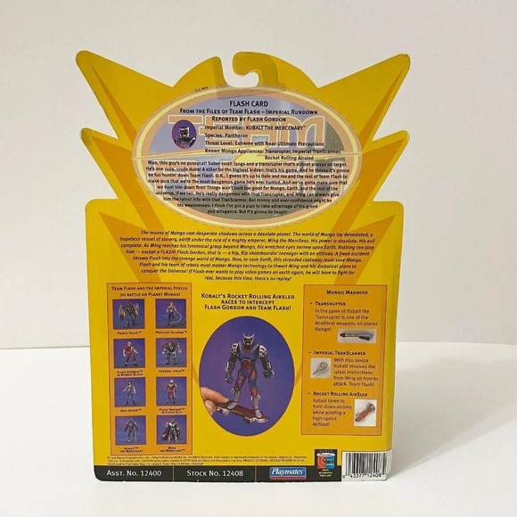 Vintage 1996 Playmates Flash Gordon Action Figures Kobalt the Mercenary Flaws - Picture 7 of 16